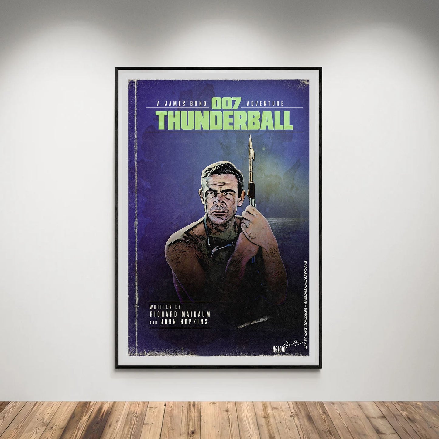 Flex Designs Poster Thunderball Minimalist 5 x 7" Home Goods - Movie 1965 Movie Poster