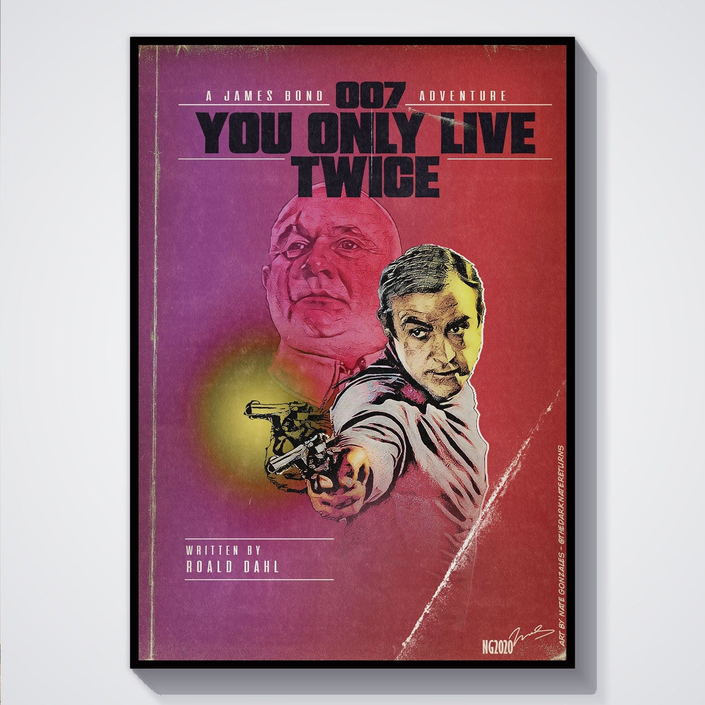 Flex Designs Poster You Only Live Twice Minimalist 5 x 7" Home Goods - Movie 1967 Movie Poster