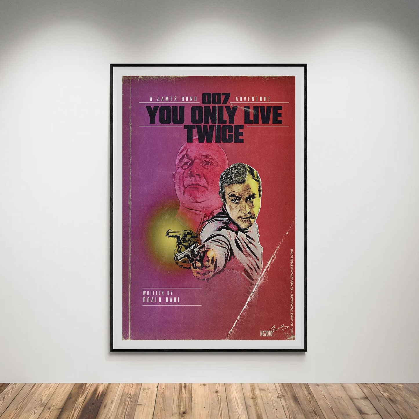 Flex Designs Poster You Only Live Twice Minimalist 5 x 7" Home Goods - Movie 1967 Movie Poster