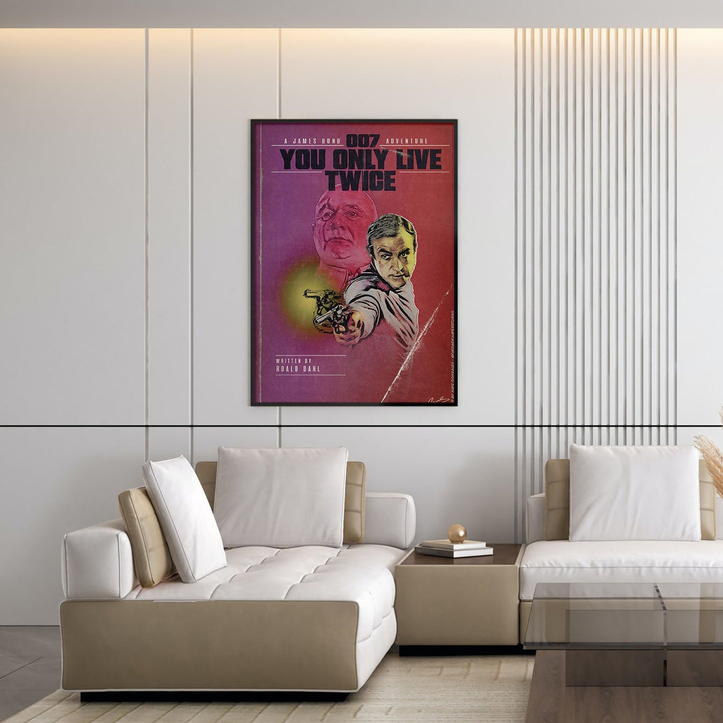 Flex Designs Poster You Only Live Twice Minimalist 5 x 7" Home Goods - Movie 1967 Movie Poster