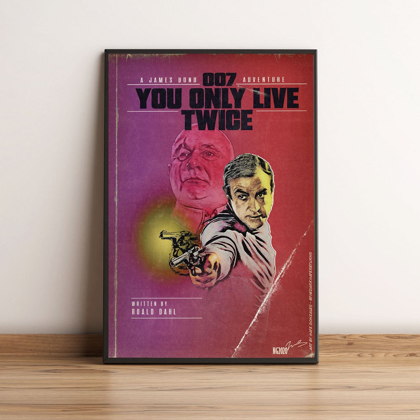 Flex Designs Poster You Only Live Twice Minimalist 5 x 7" Home Goods - Movie 1967 Movie Poster