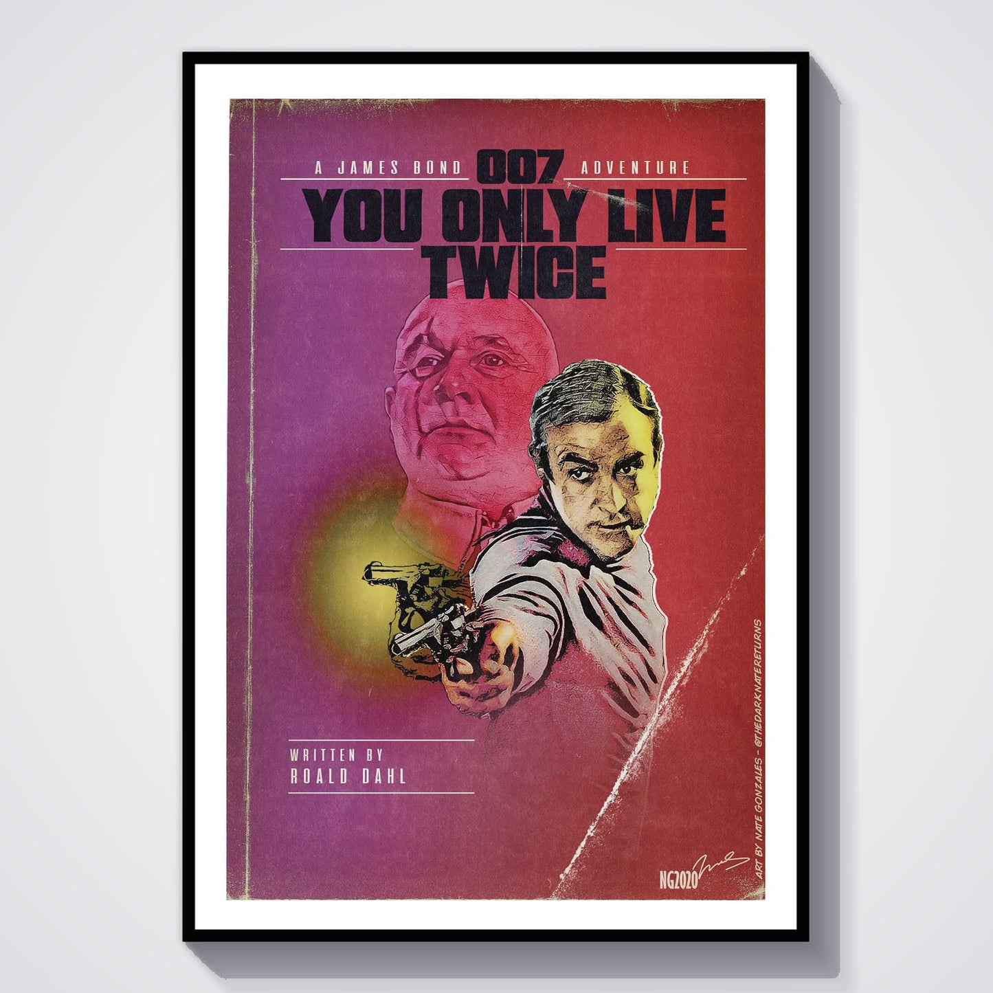 Flex Designs Poster You Only Live Twice Minimalist 8 x 10" Home Goods - Movie 1967 Movie Poster
