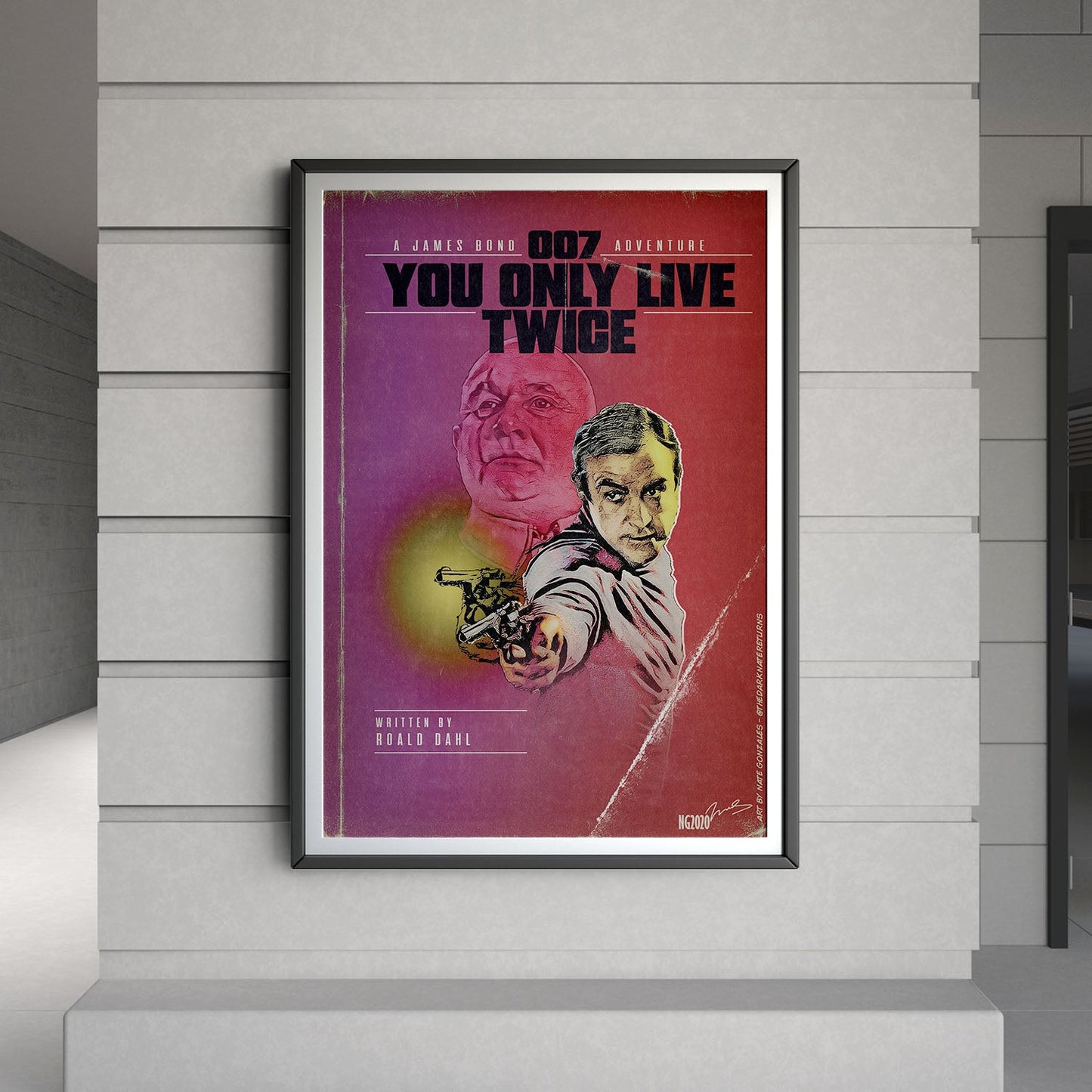 Flex Designs Poster You Only Live Twice Minimalist 8 x 10" Home Goods - Movie 1967 Movie Poster