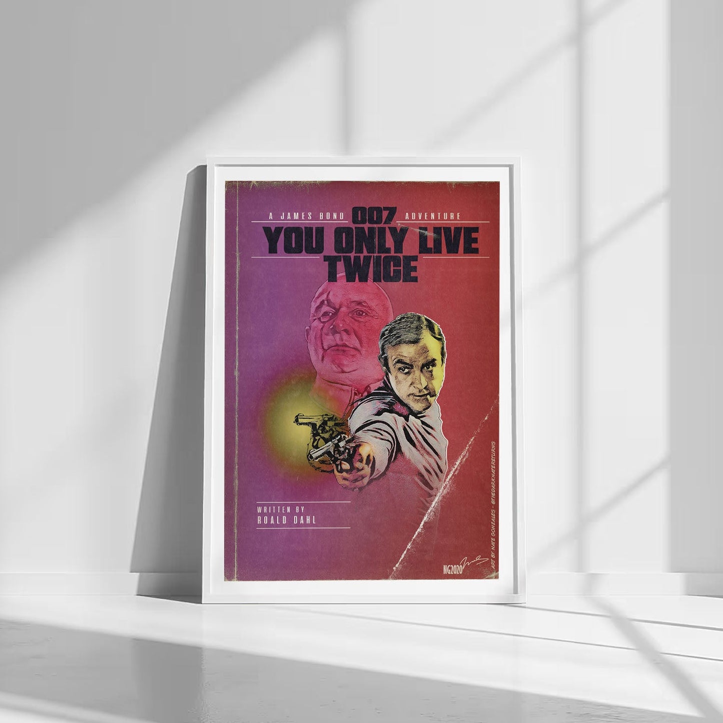 Flex Designs Poster You Only Live Twice Minimalist 8 x 10" Home Goods - Movie 1967 Movie Poster