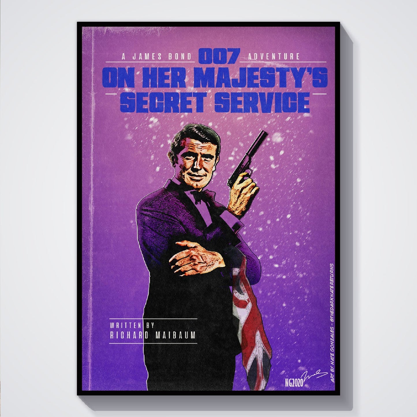 Flex Designs Poster On Her Majestys Secret Service Minimalist 5 x 7" Home Goods - Movie 1969 Movie Poster