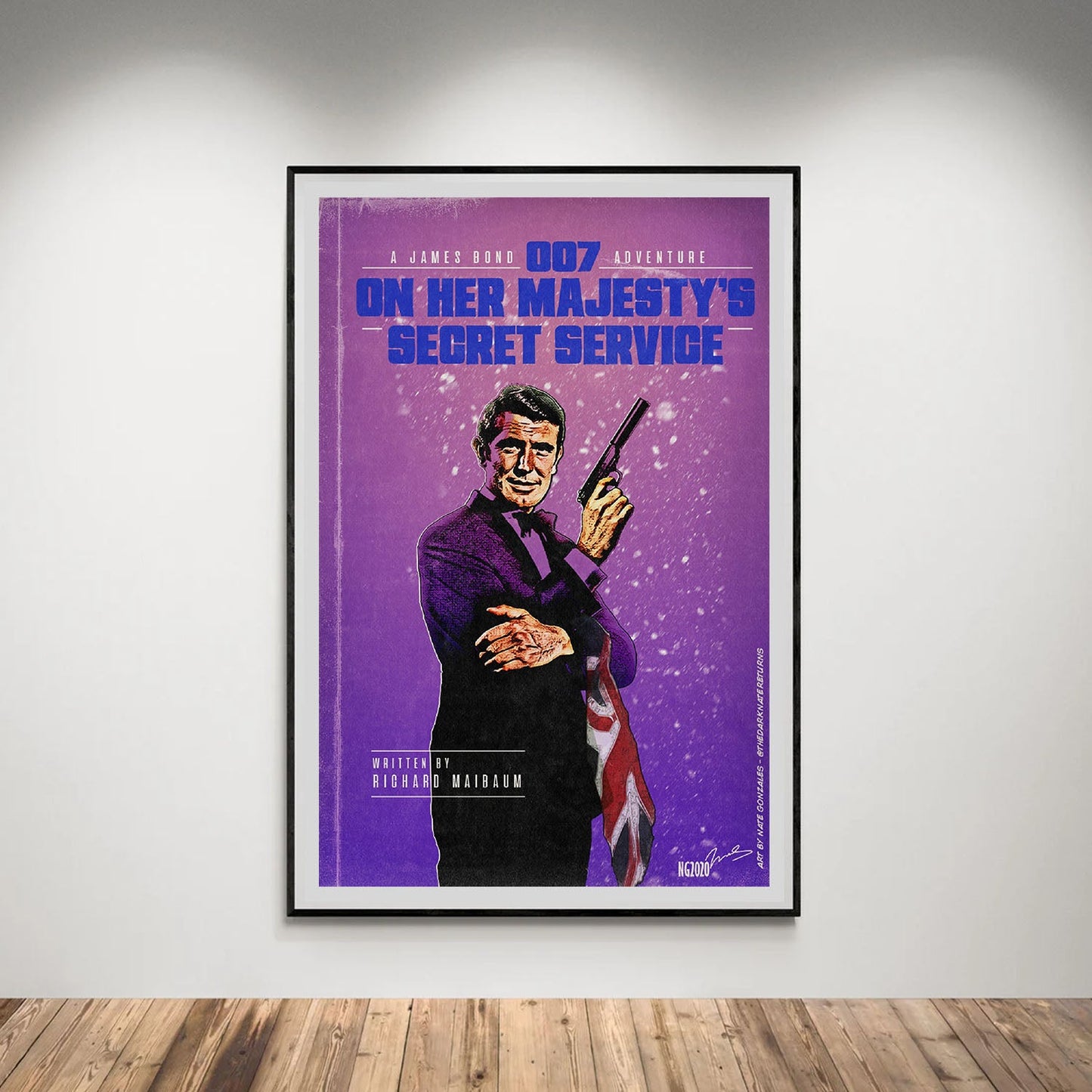 Flex Designs Poster On Her Majestys Secret Service Minimalist 5 x 7" Home Goods - Movie 1969 Movie Poster