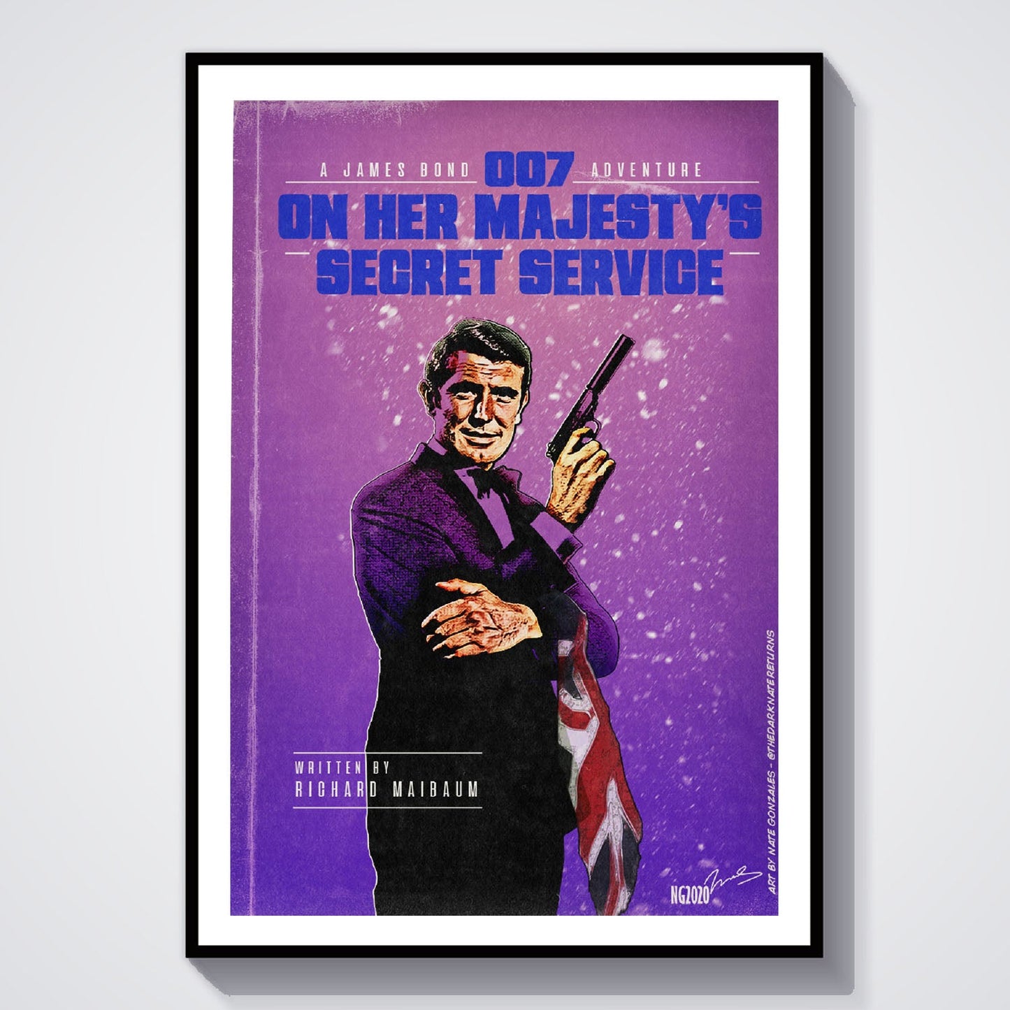 Flex Designs Poster On Her Majestys Secret Service Minimalist 8 x 10" Home Goods - Movie 1969 Movie Poster