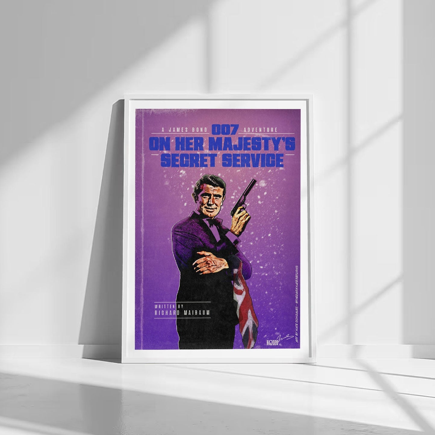 Flex Designs Poster On Her Majestys Secret Service Minimalist 8 x 10" Home Goods - Movie 1969 Movie Poster