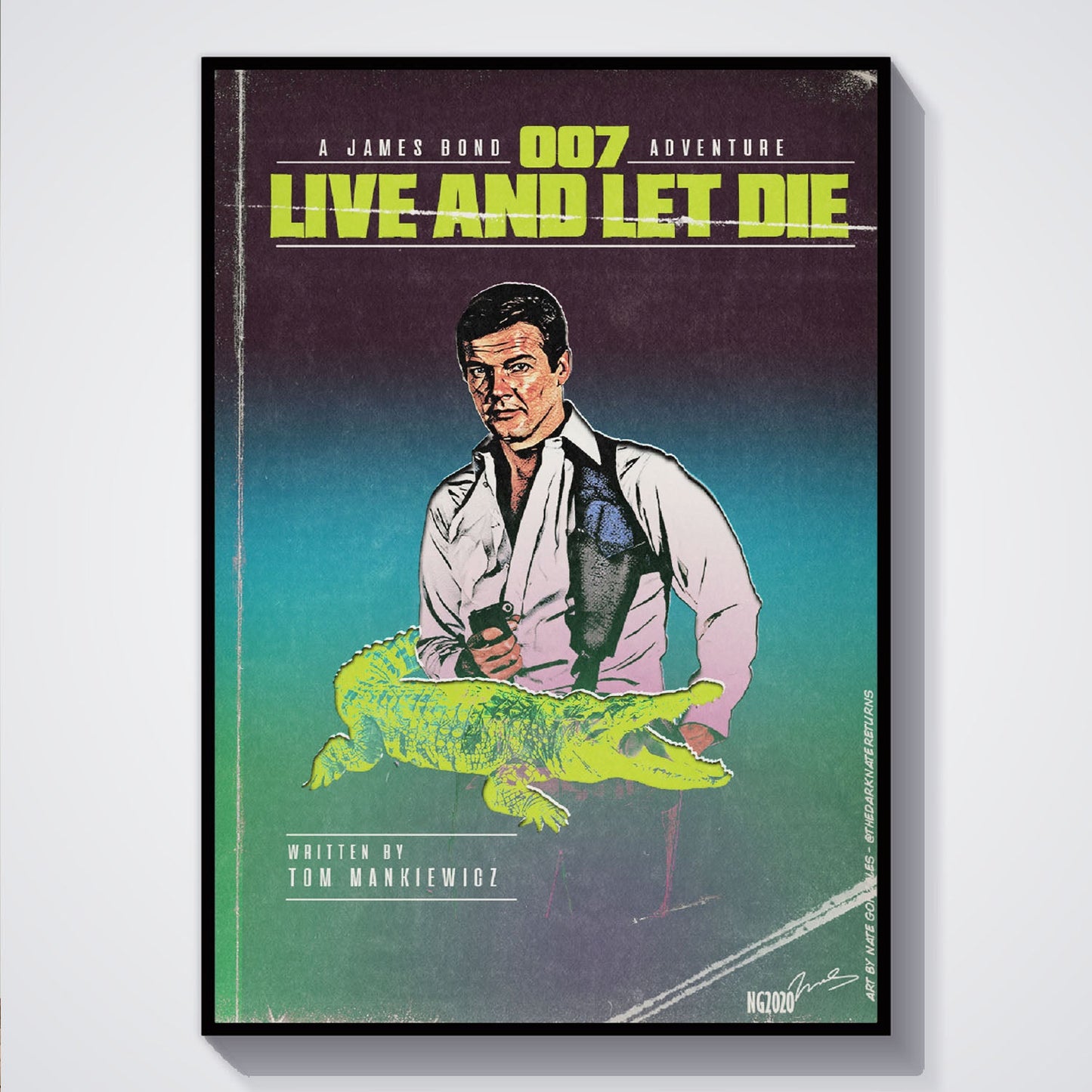 Flex Designs Poster Live and Let Die Minimalist 5 x 7" Home Goods - Movie 1973 Movie Poster