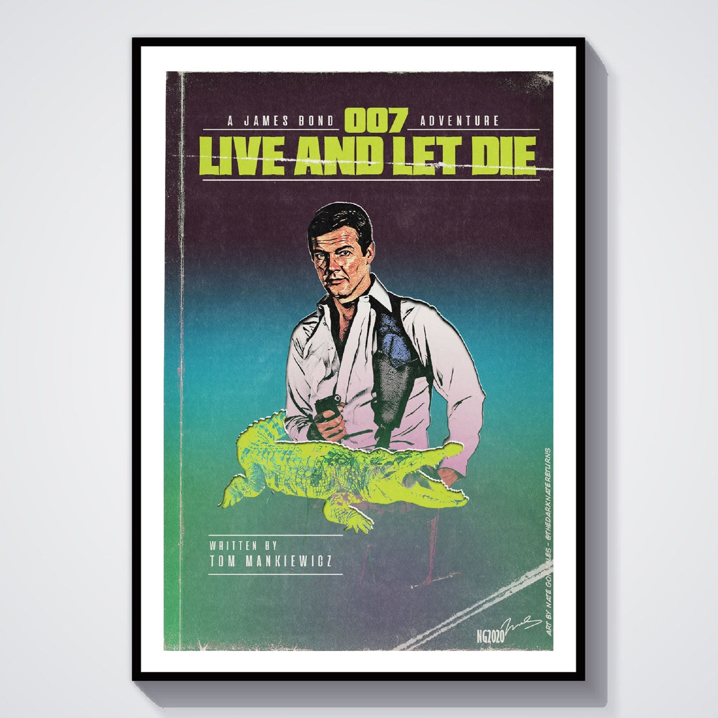 Flex Designs Poster Live and Let Die Minimalist 8 x 10" Home Goods - Movie 1973 Movie Poster