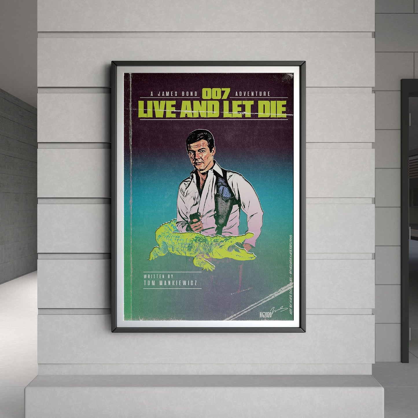 Flex Designs Poster Live and Let Die Minimalist 8 x 10" Home Goods - Movie 1973 Movie Poster
