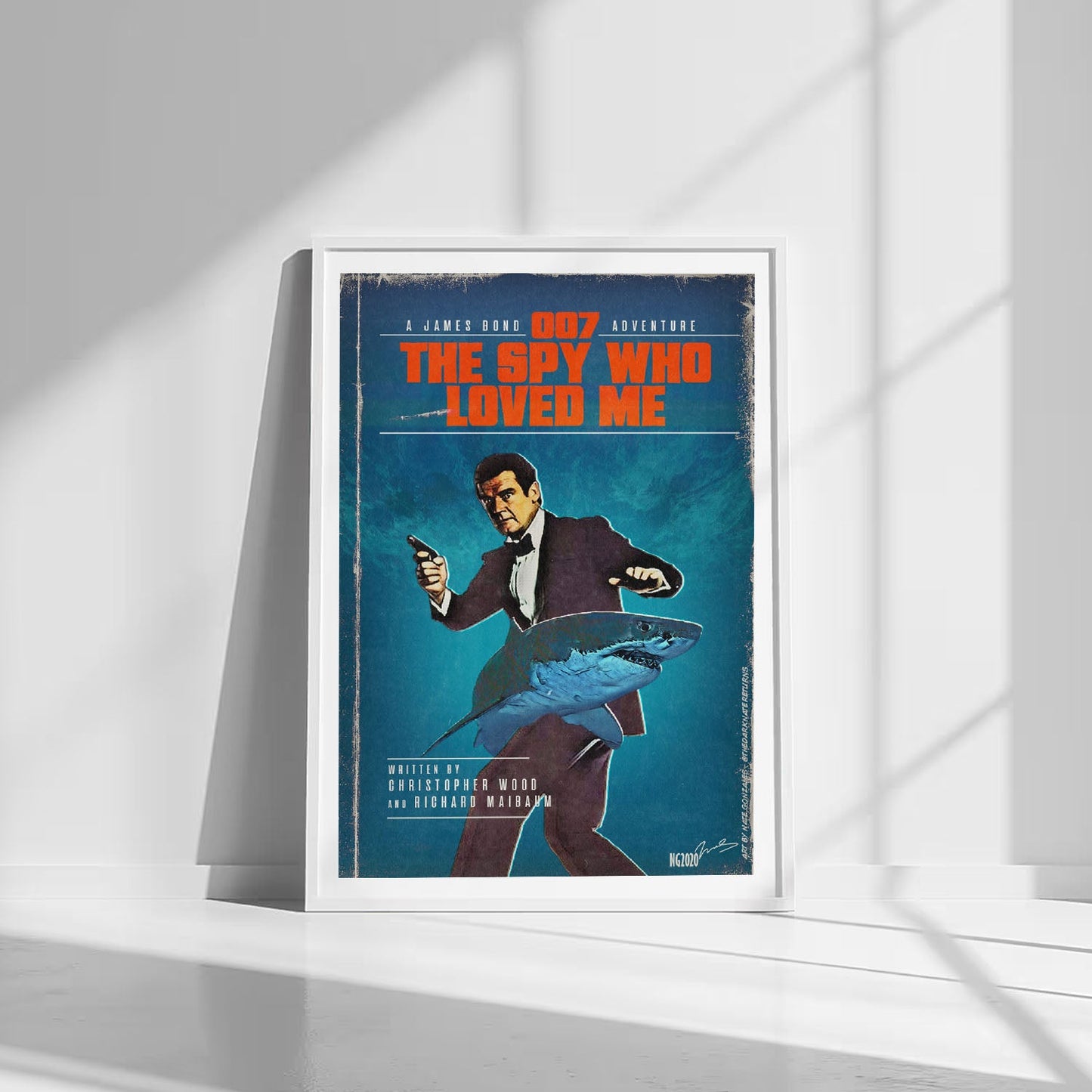 Flex Designs Poster The Spy Who Loved Me Minimalist 8 x 10" Home Goods - Movie 1977 Movie Poster