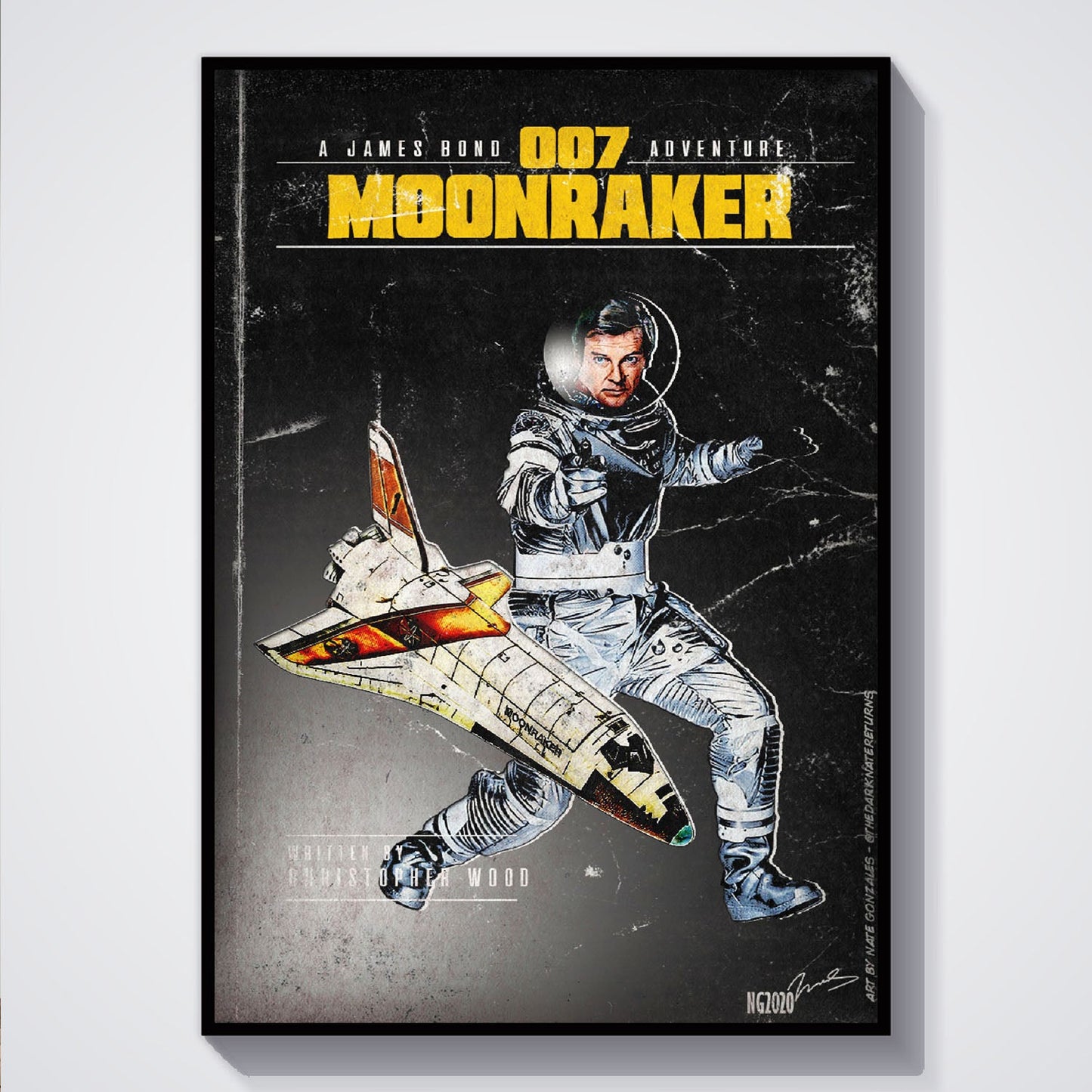 Flex Designs Poster Moonraker Minimalist 5 x 7" Home Goods - Movie 1979 Movie Poster