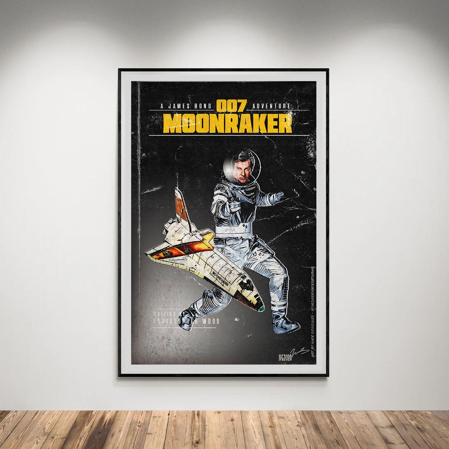 Flex Designs Poster Moonraker Minimalist 5 x 7" Home Goods - Movie 1979 Movie Poster