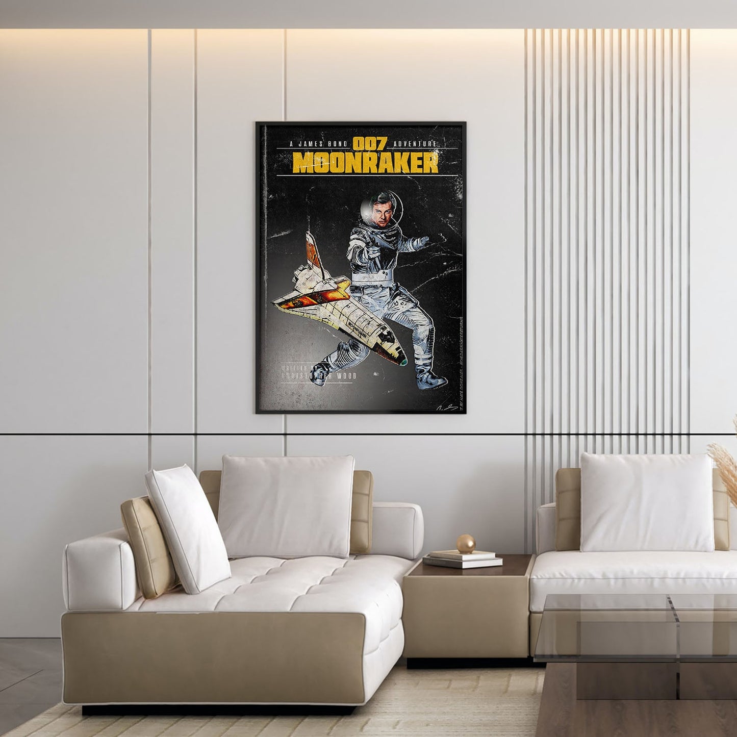 Flex Designs Poster Moonraker Minimalist 5 x 7" Home Goods - Movie 1979 Movie Poster