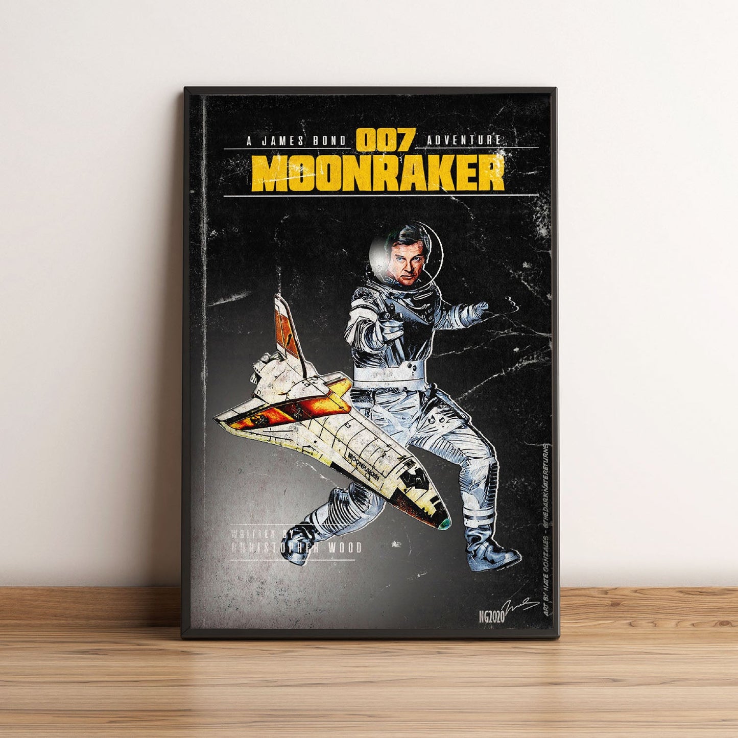 Flex Designs Poster Moonraker Minimalist 5 x 7" Home Goods - Movie 1979 Movie Poster