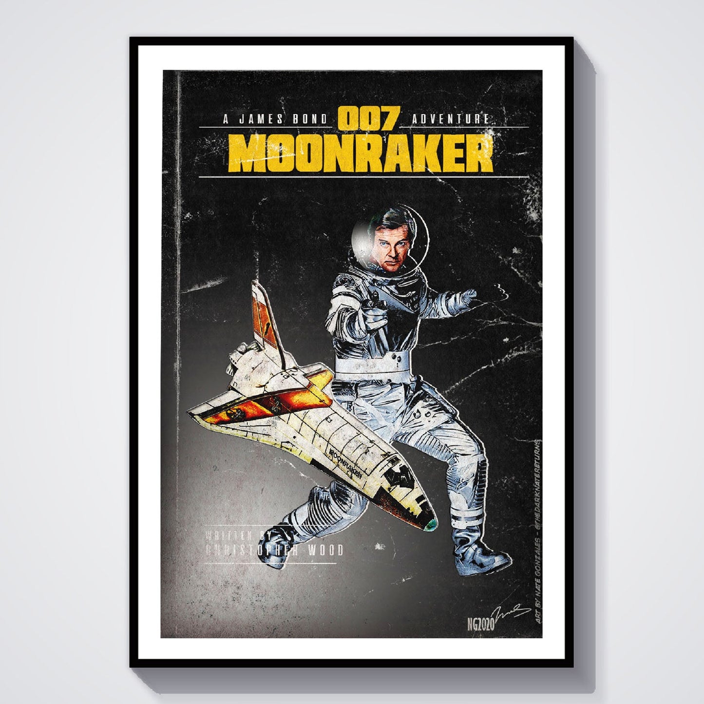 Flex Designs Poster Moonraker Minimalist 8 x 10" Home Goods - Movie 1979 Movie Poster