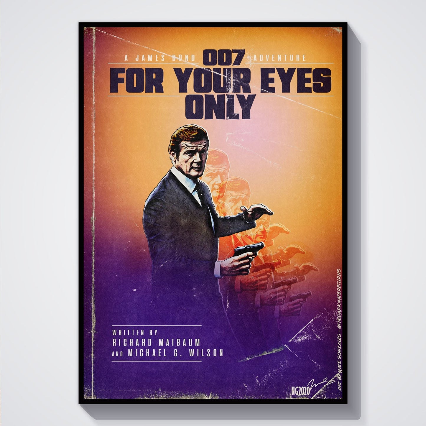 Flex Designs Poster For Your Eyes Only Minimalist 5 x 7" Home Goods - Movie 1981 Movie Poster
