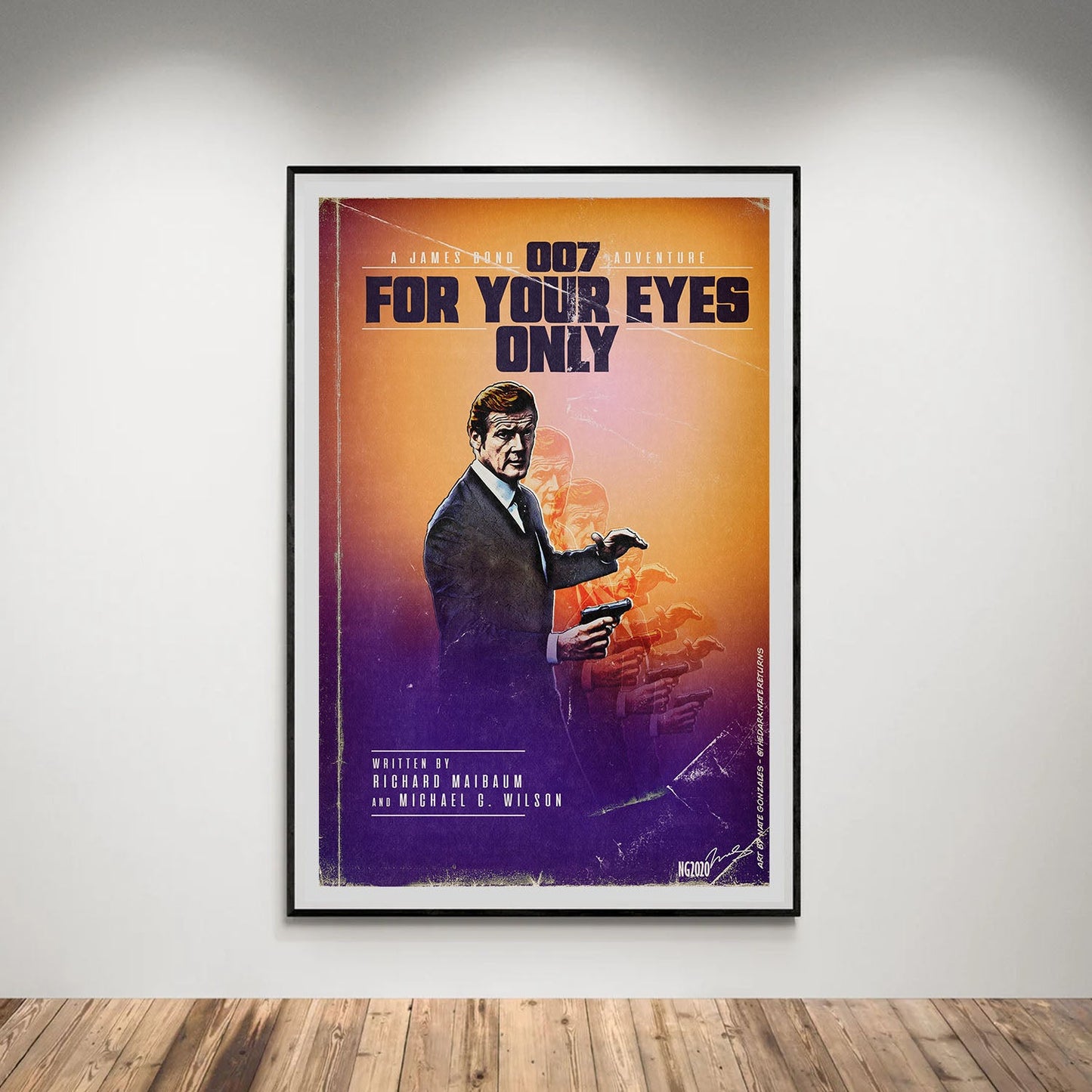 Flex Designs Poster For Your Eyes Only Minimalist 5 x 7" Home Goods - Movie 1981 Movie Poster