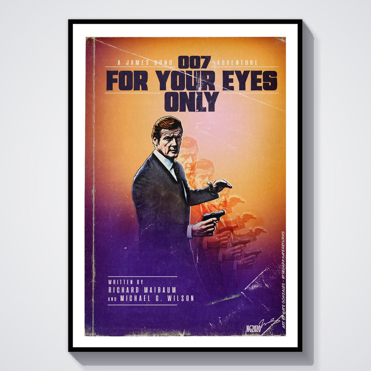 Flex Designs Poster For Your Eyes Only Minimalist 8 x 10" Home Goods - Movie 1981 Movie Poster