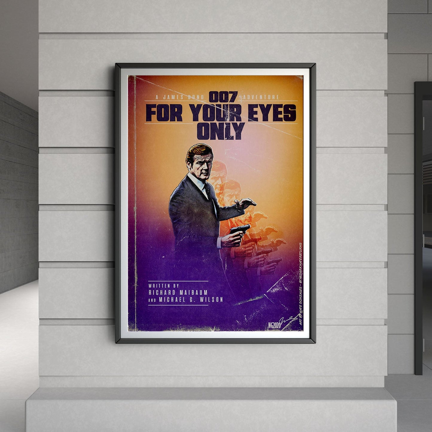 Flex Designs Poster For Your Eyes Only Minimalist 8 x 10" Home Goods - Movie 1981 Movie Poster