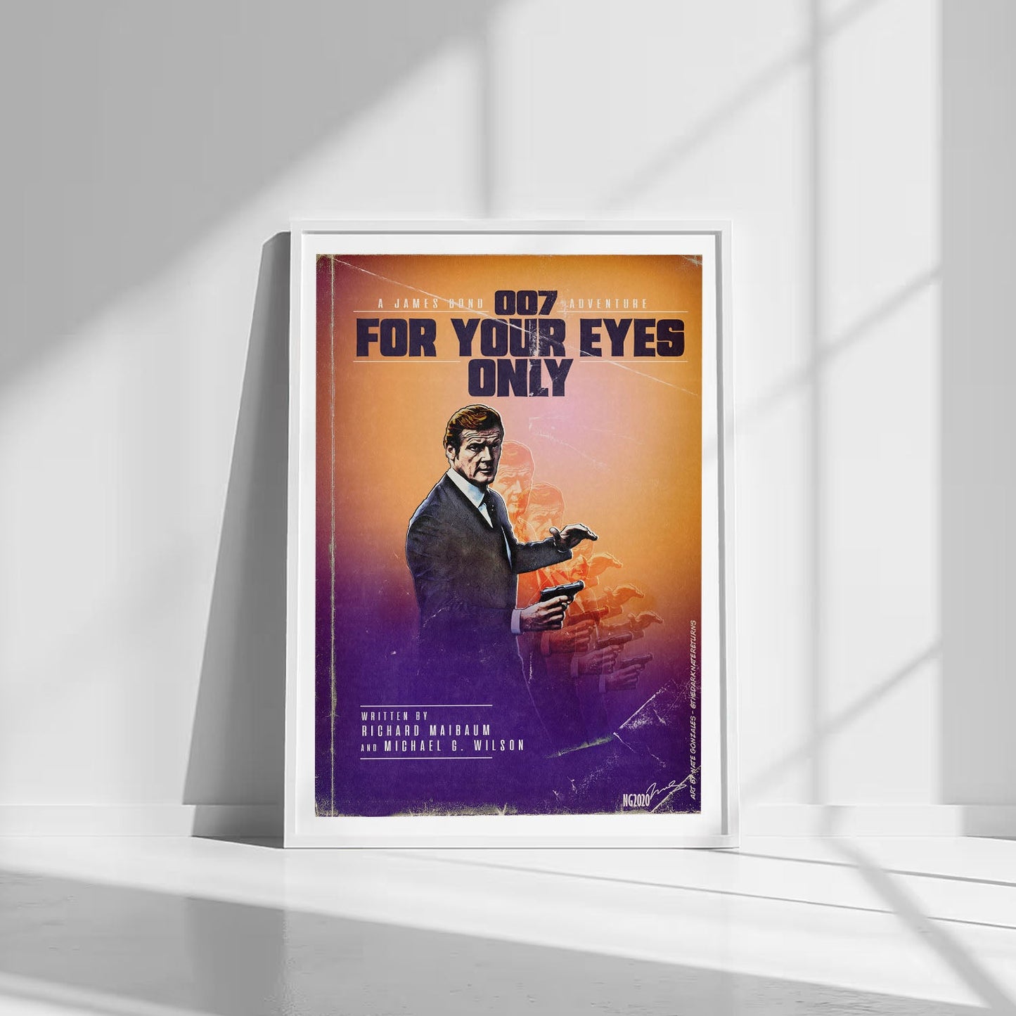 Flex Designs Poster For Your Eyes Only Minimalist 8 x 10" Home Goods - Movie 1981 Movie Poster