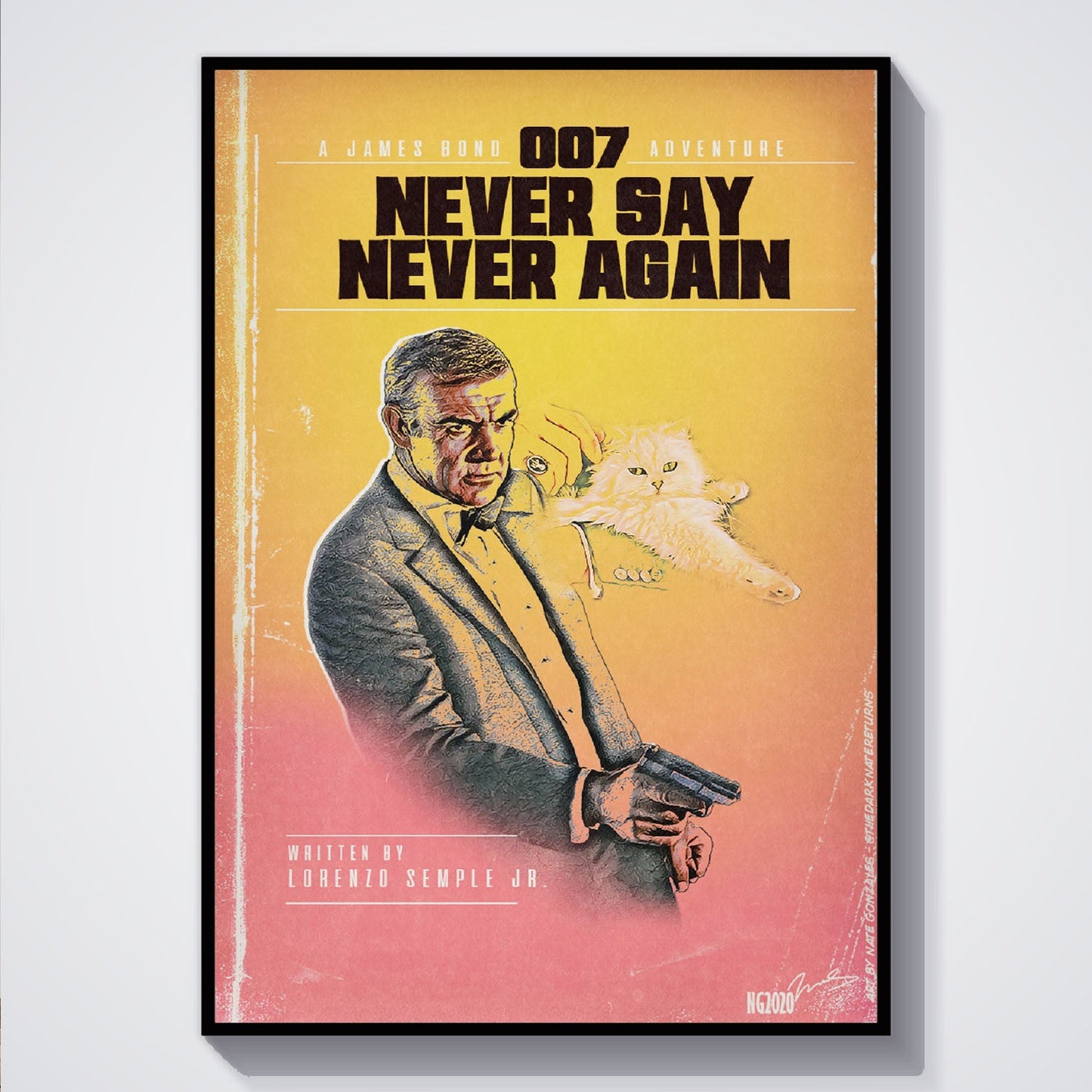 Flex Designs Poster Never Say Never Again Minimalist 5 x 7" Home Goods - Movie 1983 Movie Poster