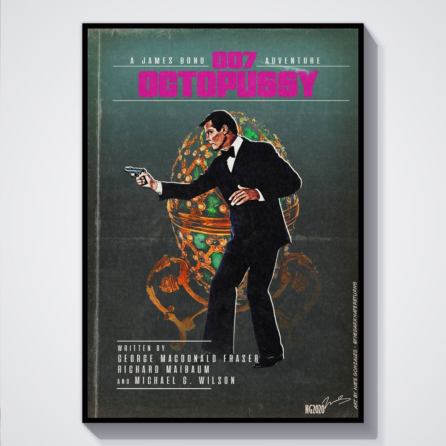 Flex Designs Poster Octopussy Minimalist 5 x 7" Home Goods - Movie 1983 Movie Poster