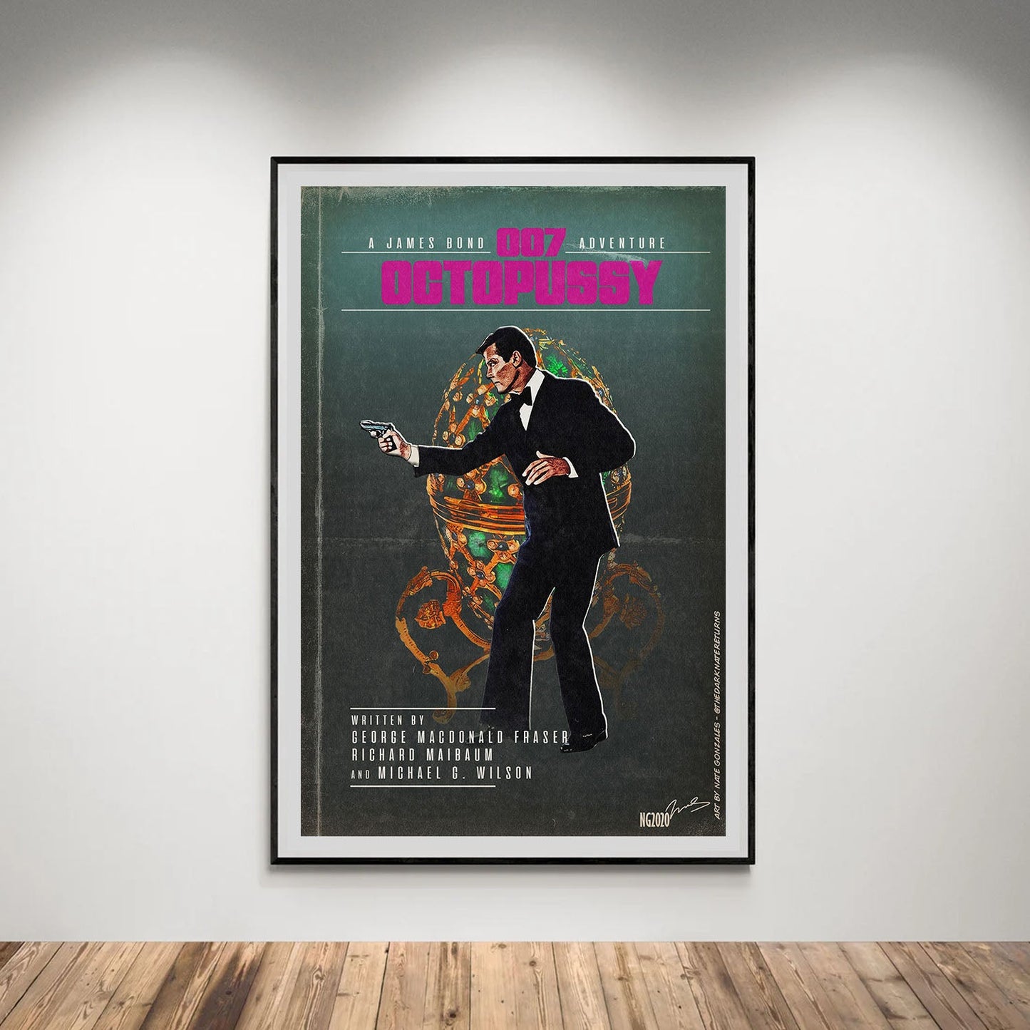 Flex Designs Poster Octopussy Minimalist 5 x 7" Home Goods - Movie 1983 Movie Poster