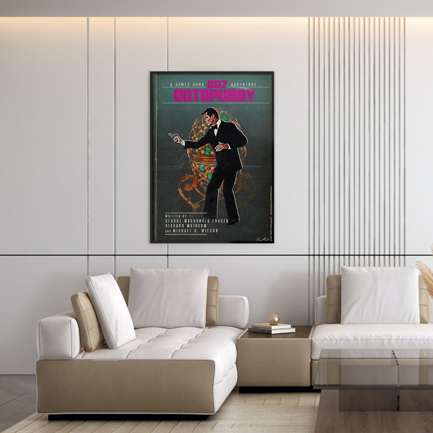 Flex Designs Poster Octopussy Minimalist 5 x 7" Home Goods - Movie 1983 Movie Poster