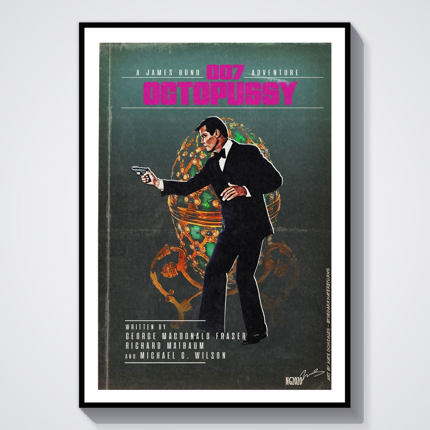 Flex Designs Poster Octopussy Minimalist 8 x 10" Home Goods - Movie 1983 Movie Poster