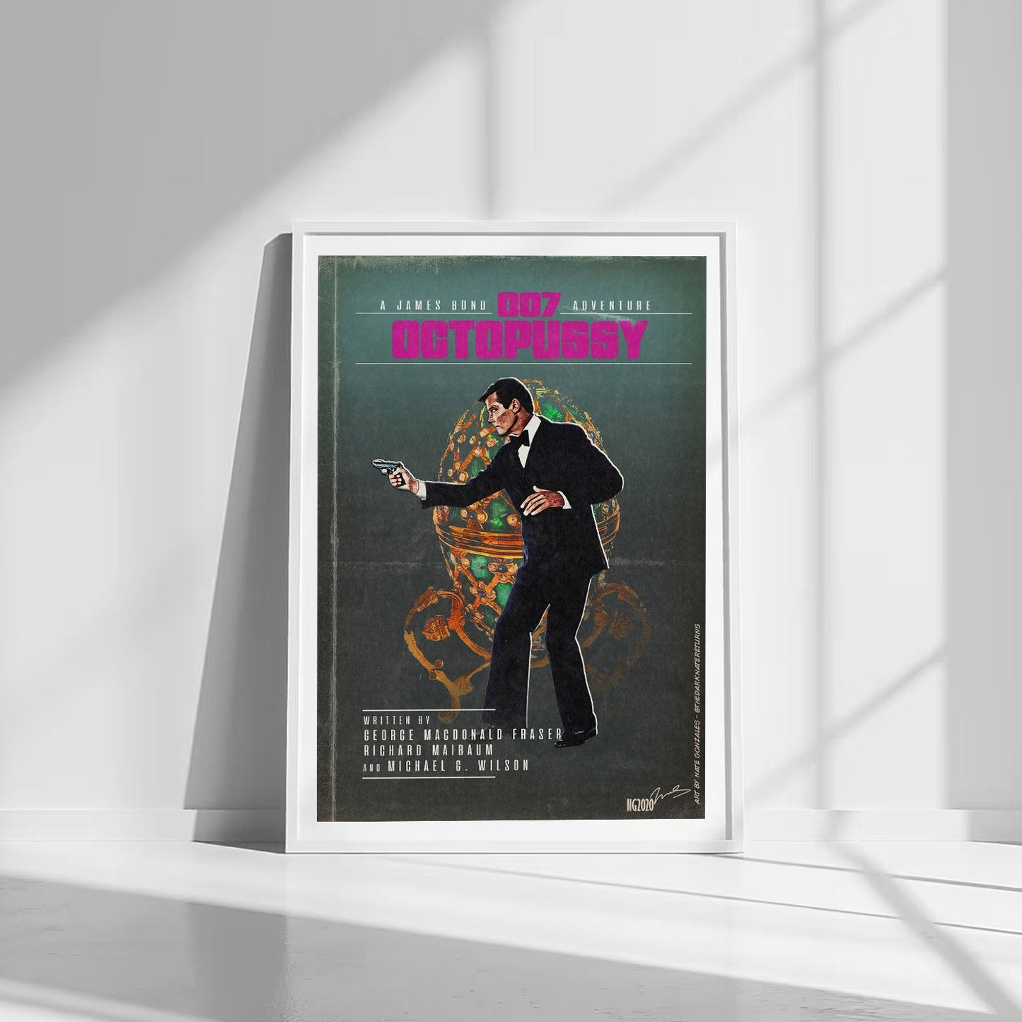Flex Designs Poster Octopussy Minimalist 8 x 10" Home Goods - Movie 1983 Movie Poster