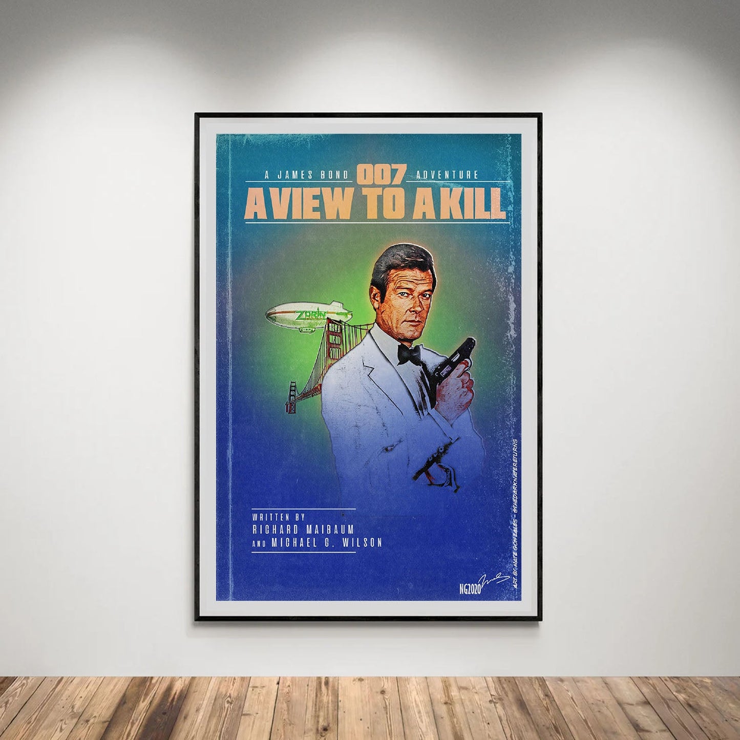 Flex Designs Poster A View to a Kill Minimalist 5 x 7" Home Goods - Movie 1985 Movie Poster