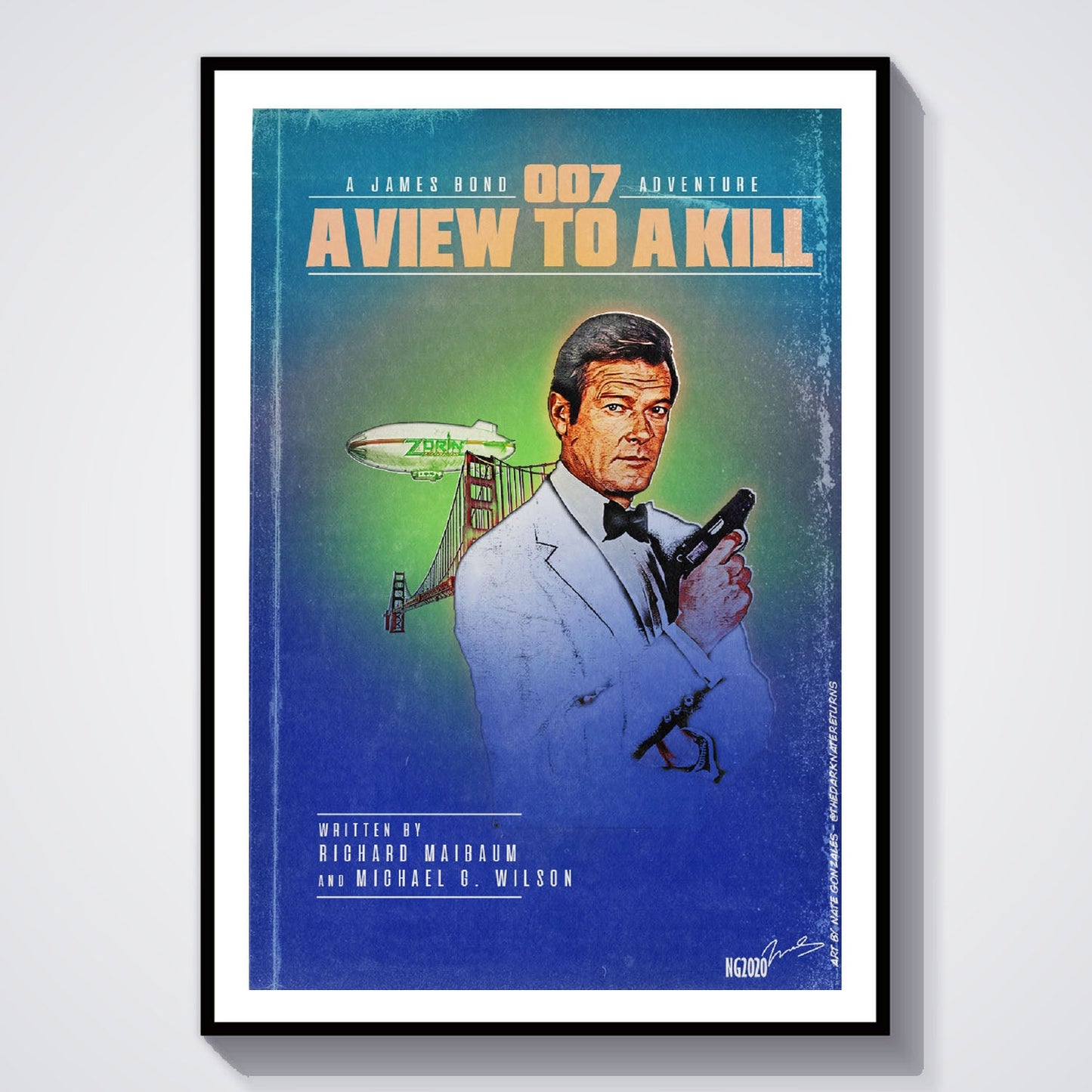Flex Designs Poster A View to a Kill Minimalist 8 x 10" Home Goods - Movie 1985 Movie Poster