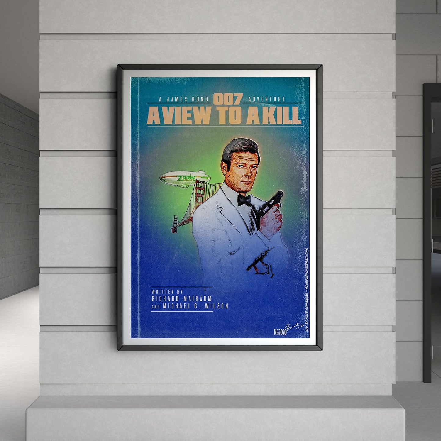 Flex Designs Poster A View to a Kill Minimalist 8 x 10" Home Goods - Movie 1985 Movie Poster