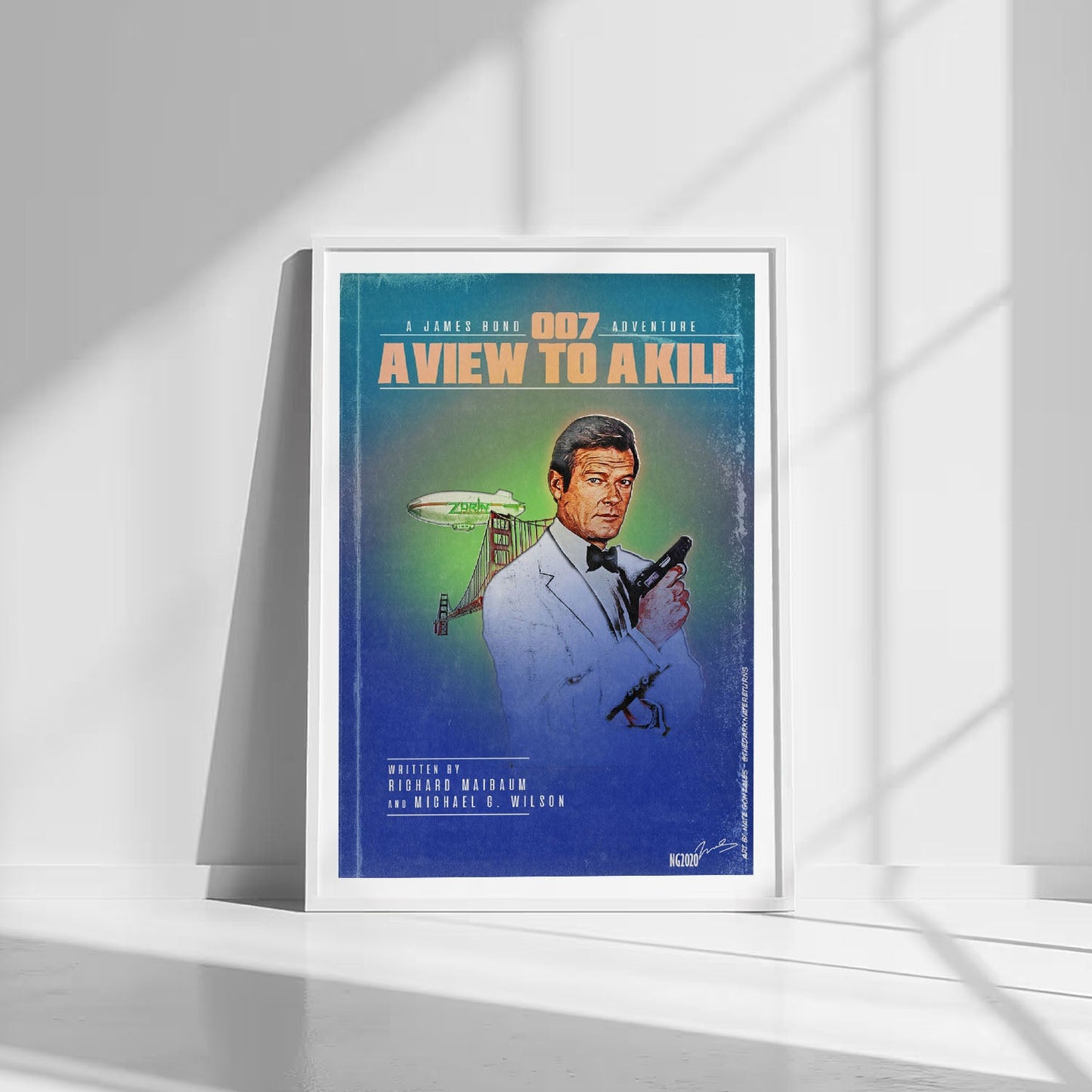 Flex Designs Poster A View to a Kill Minimalist 8 x 10" Home Goods - Movie 1985 Movie Poster