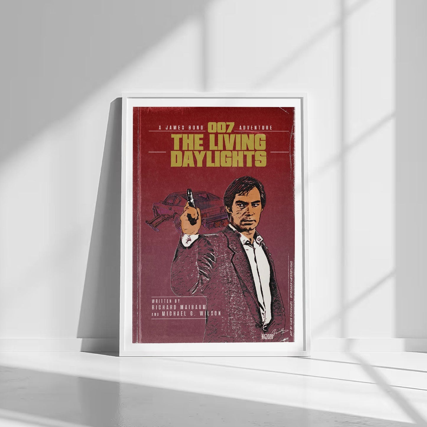 Flex Designs Poster The Living Daylights Minimalist 8 x 10" Home Goods - Movie 1987 Movie Poster