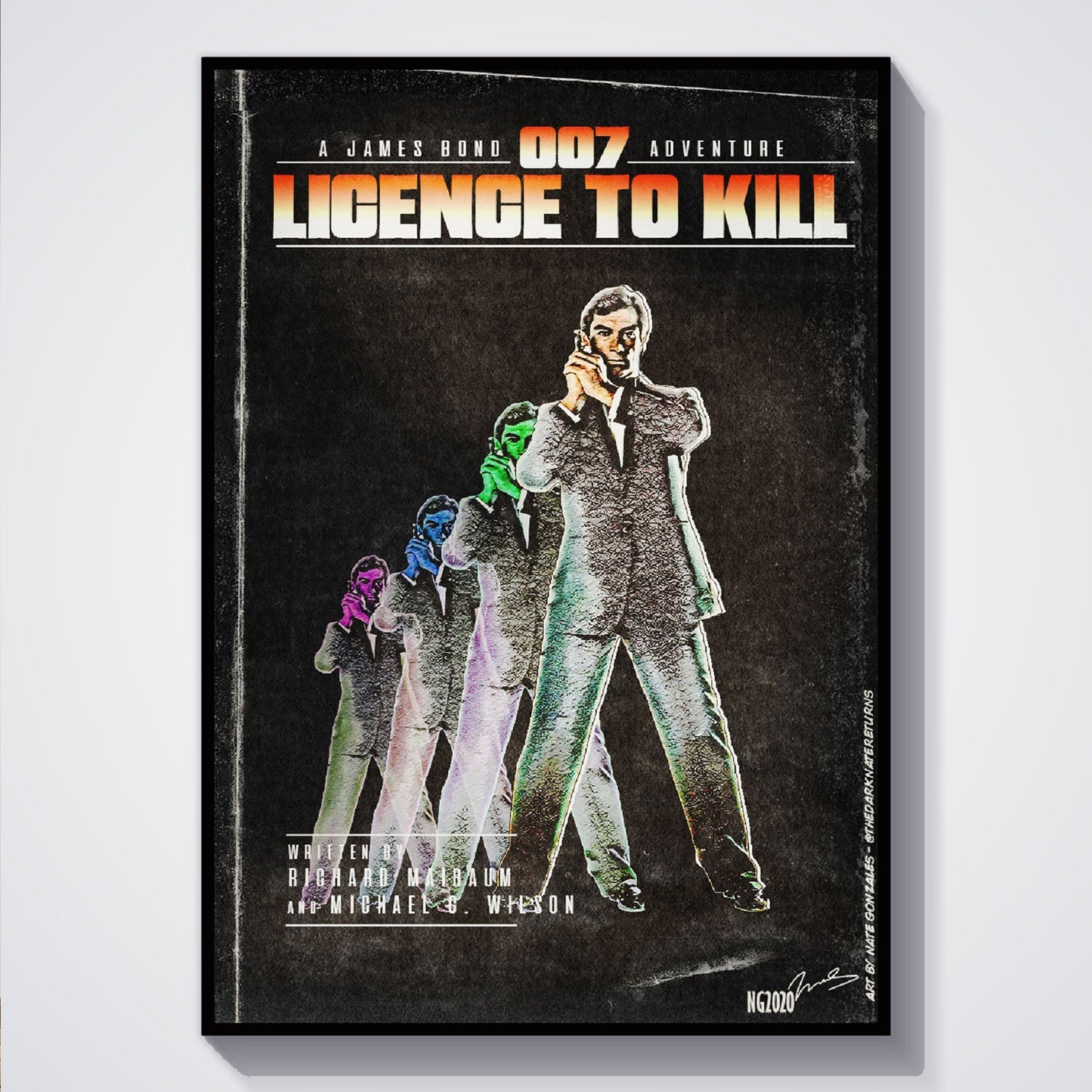 Flex Designs Poster Licence to Kill Minimalist 5 x 7" Home Goods - Movie 1989 Movie Poster