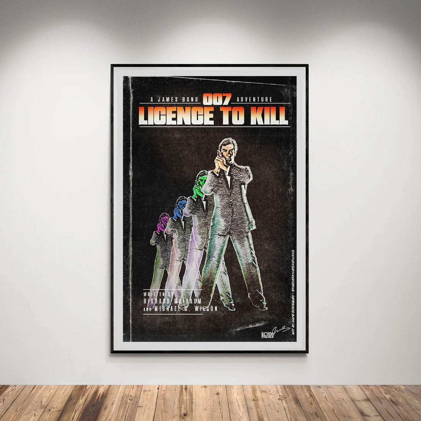 Flex Designs Poster Licence to Kill Minimalist 5 x 7" Home Goods - Movie 1989 Movie Poster