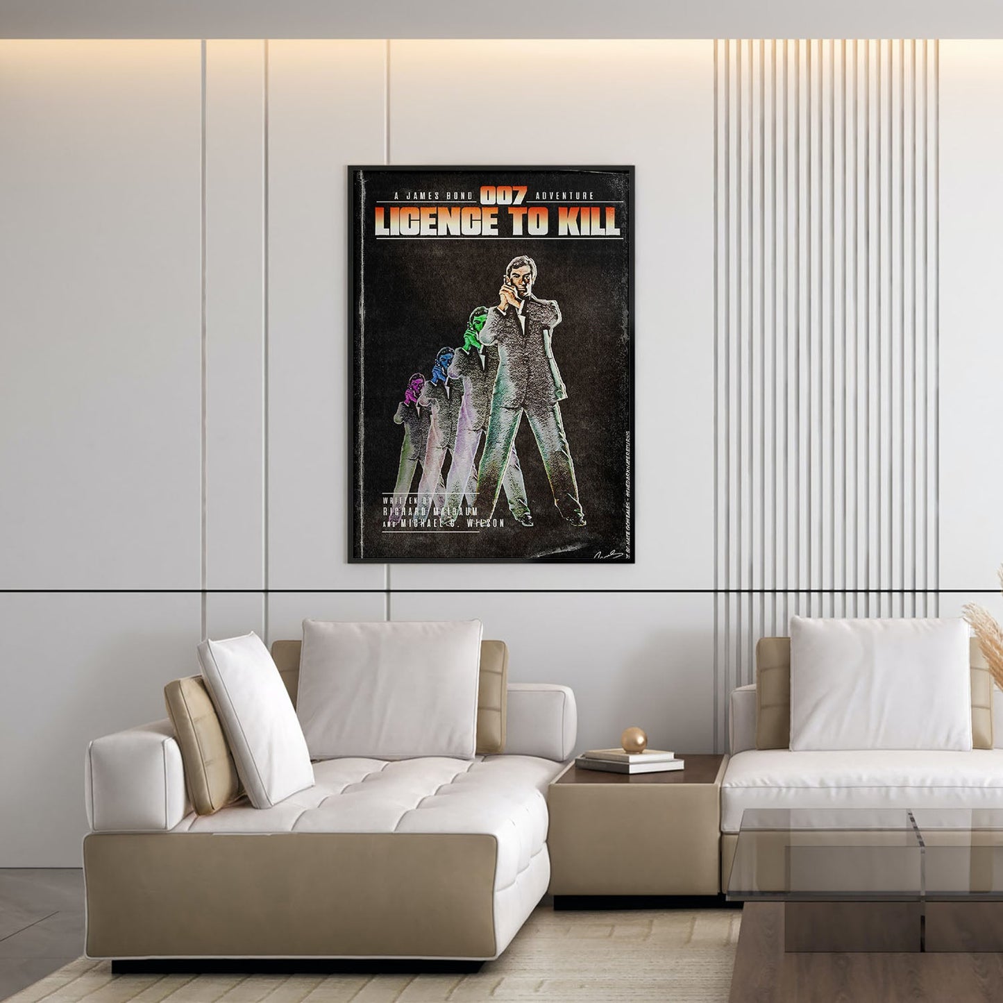 Flex Designs Poster Licence to Kill Minimalist 5 x 7" Home Goods - Movie 1989 Movie Poster