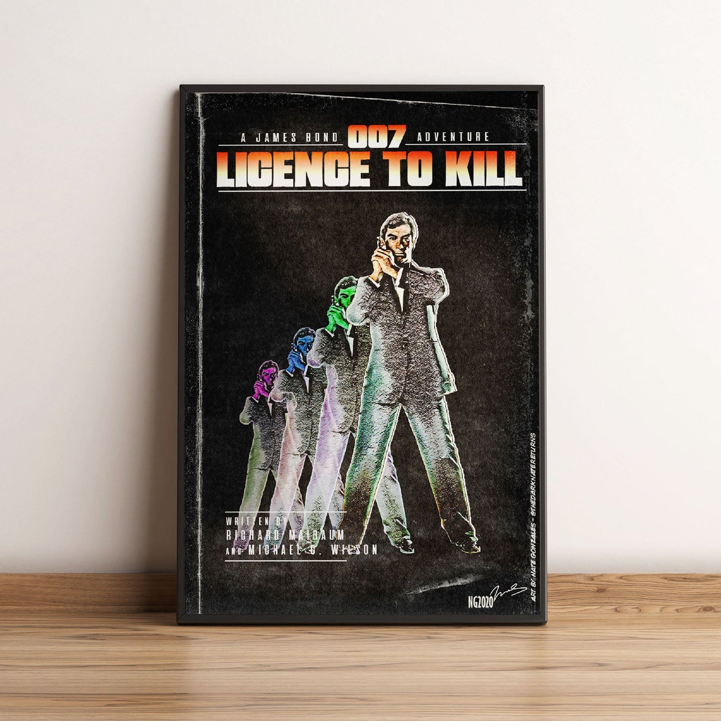 Flex Designs Poster Licence to Kill Minimalist 5 x 7" Home Goods - Movie 1989 Movie Poster