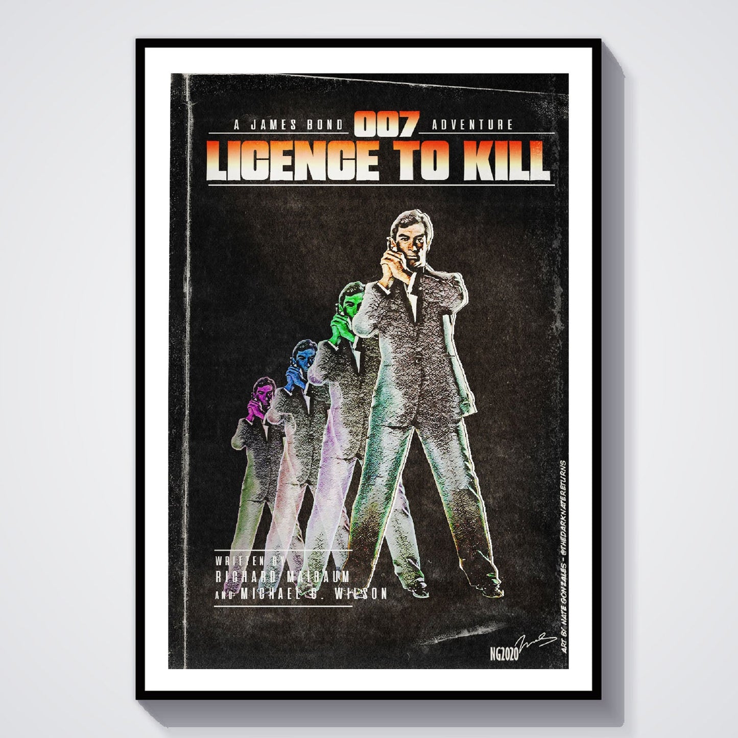 Flex Designs Poster Licence to Kill Minimalist 8 x 10" Home Goods - Movie 1989 Movie Poster