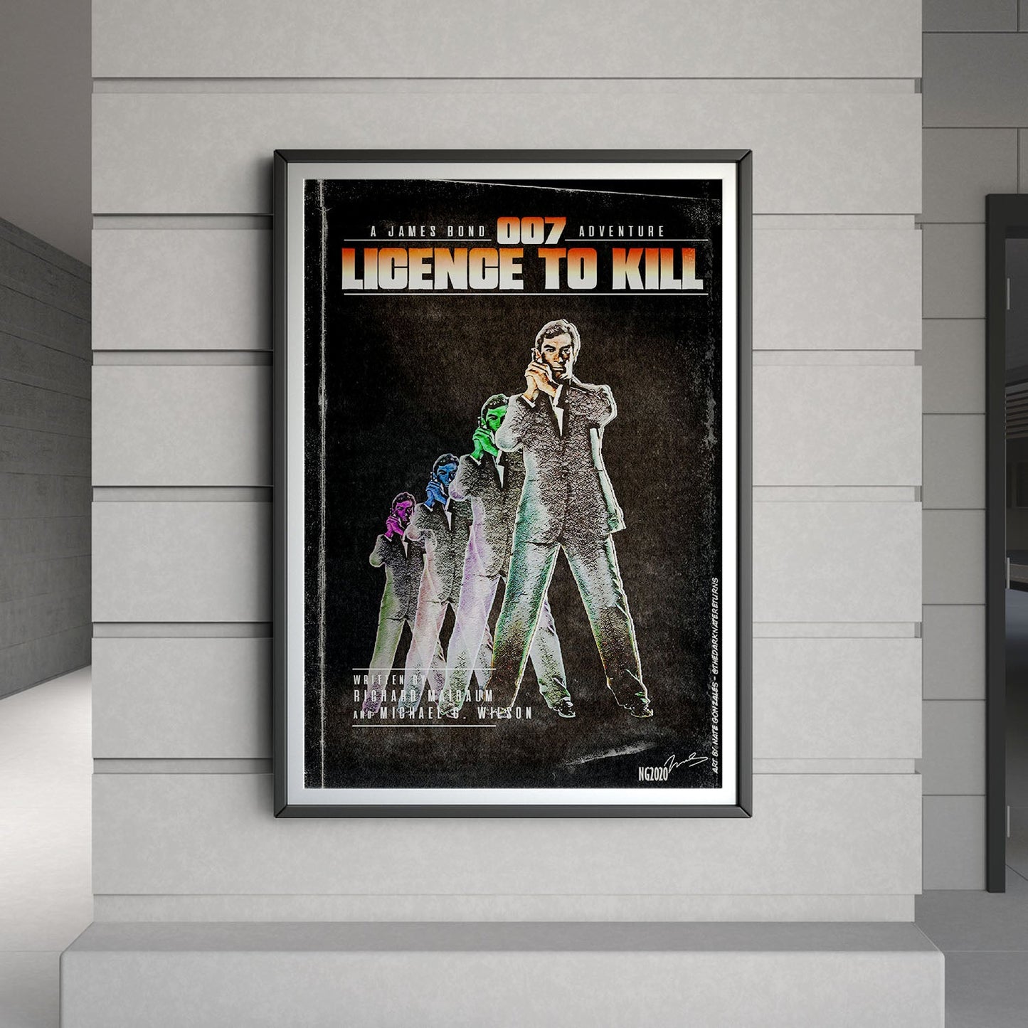 Flex Designs Poster Licence to Kill Minimalist 8 x 10" Home Goods - Movie 1989 Movie Poster