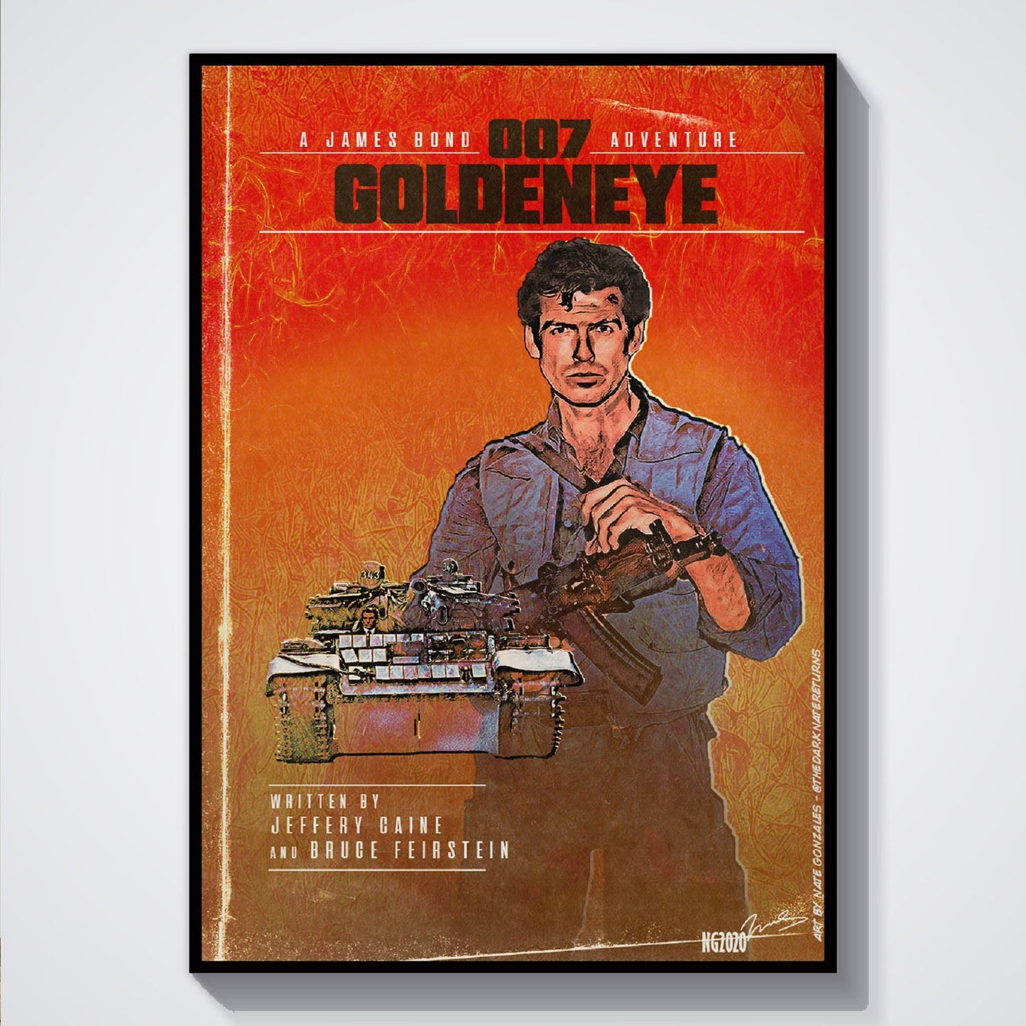 Flex Designs Poster GoldenEye Minimalist 5 x 7" Home Goods - Movie 1995 Movie Poster