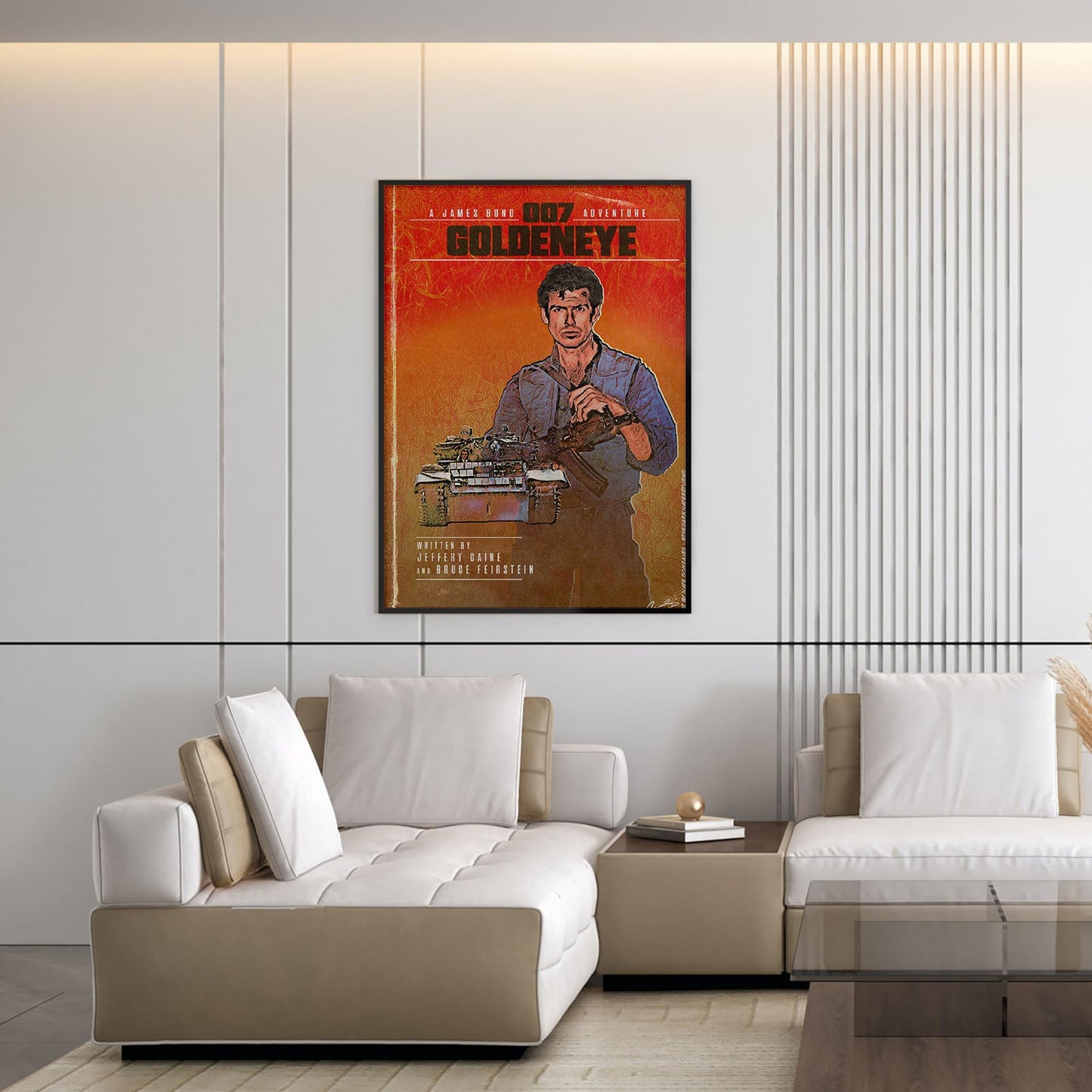 Flex Designs Poster GoldenEye Minimalist 5 x 7" Home Goods - Movie 1995 Movie Poster