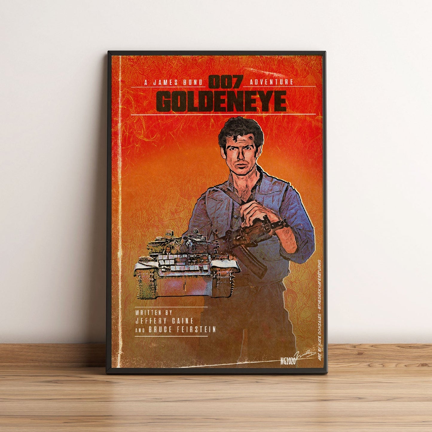 Flex Designs Poster GoldenEye Minimalist 5 x 7" Home Goods - Movie 1995 Movie Poster