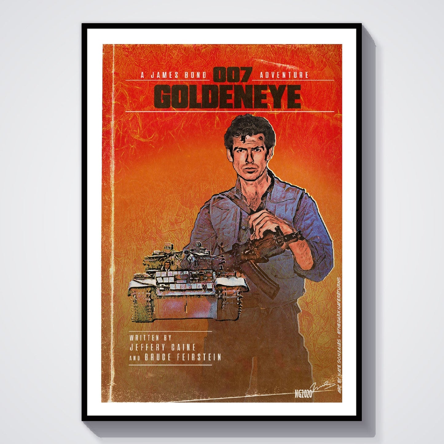 Flex Designs Poster GoldenEye Minimalist 8 x 10" Home Goods - Movie 1995 Movie Poster
