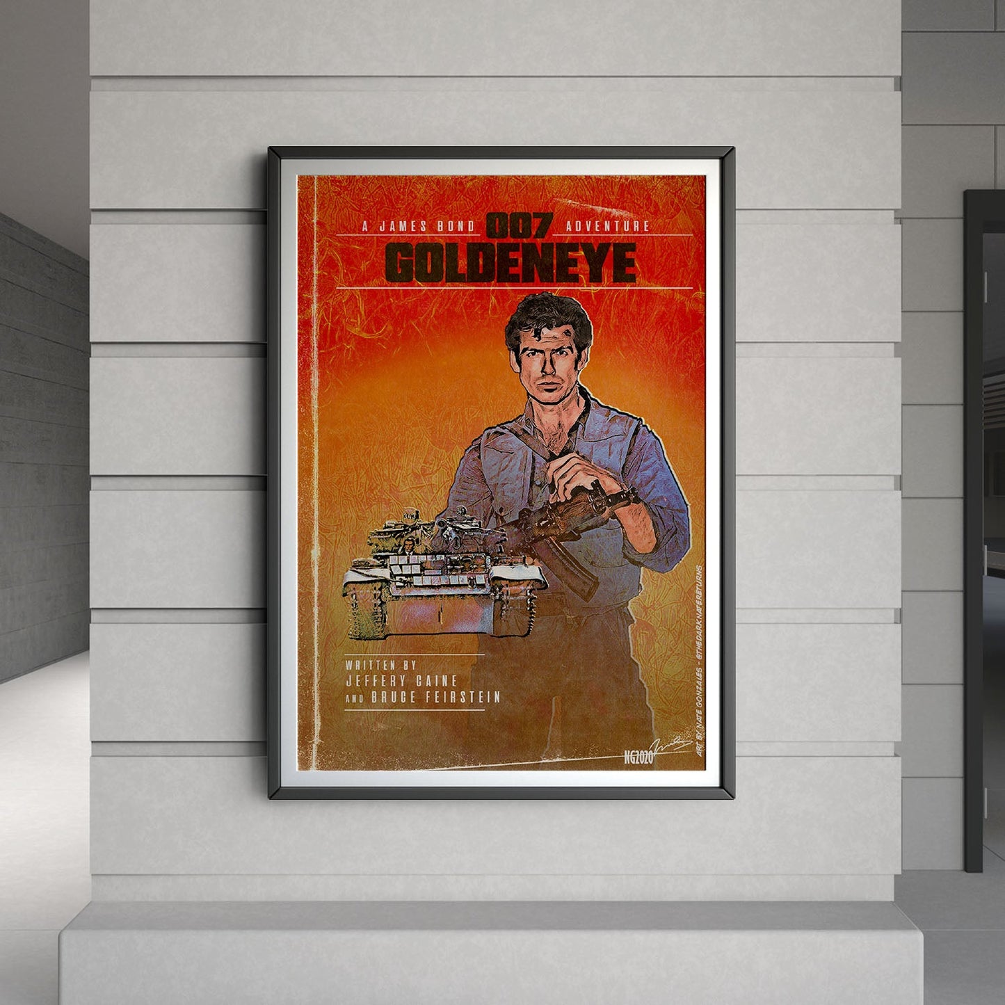 Flex Designs Poster GoldenEye Minimalist 8 x 10" Home Goods - Movie 1995 Movie Poster