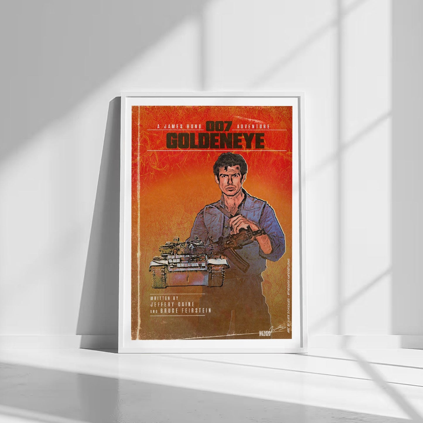 Flex Designs Poster GoldenEye Minimalist 8 x 10" Home Goods - Movie 1995 Movie Poster