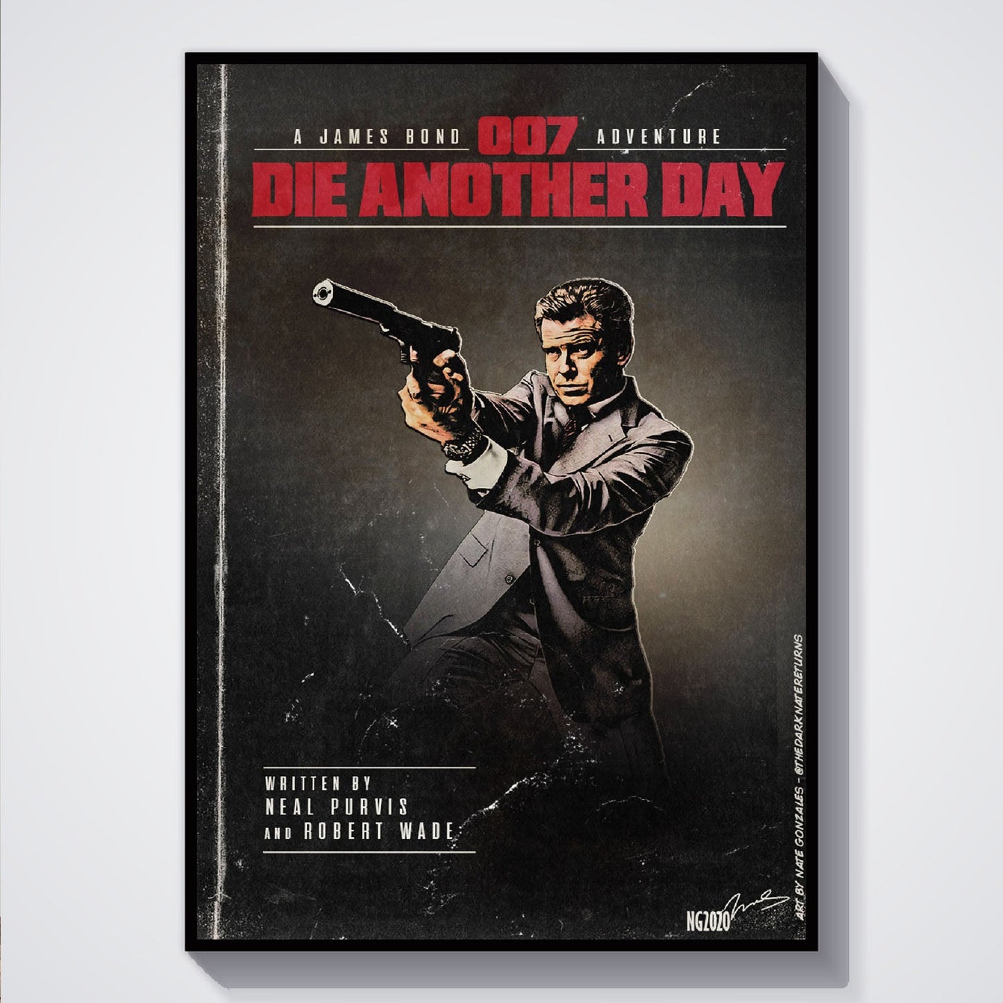 Flex Designs Poster Die Another Day Minimalist 5 x 7" Home Goods - Movie 2002 Movie Poster